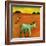 Green Zebra and Cherry Tree, 2005-Gigi Sudbury-Framed Giclee Print