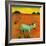 Green Zebra and Cherry Tree, 2005-Gigi Sudbury-Framed Giclee Print