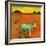 Green Zebra and Cherry Tree, 2005-Gigi Sudbury-Framed Giclee Print