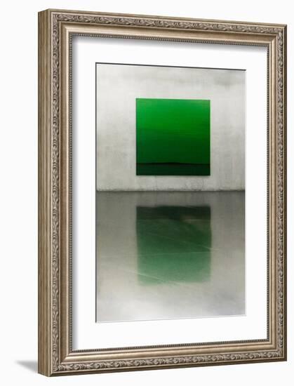 Green-null-Framed Art Print