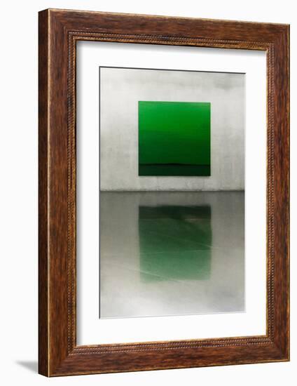 Green-null-Framed Art Print