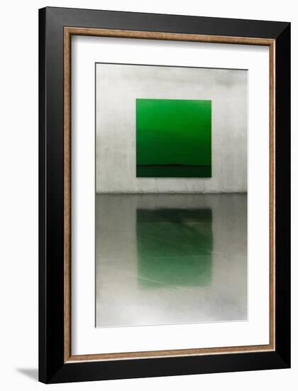 Green-null-Framed Art Print