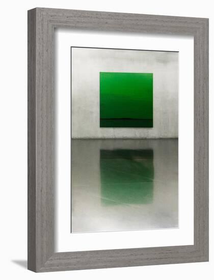 Green-null-Framed Art Print