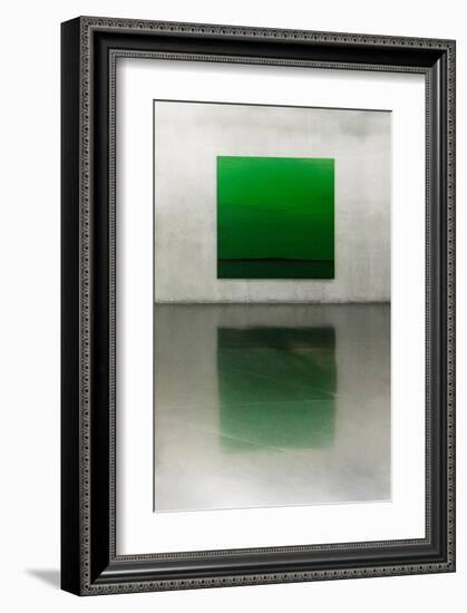 Green-null-Framed Art Print