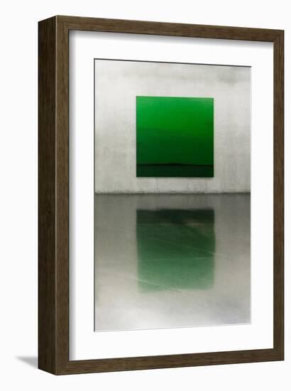 Green-null-Framed Art Print