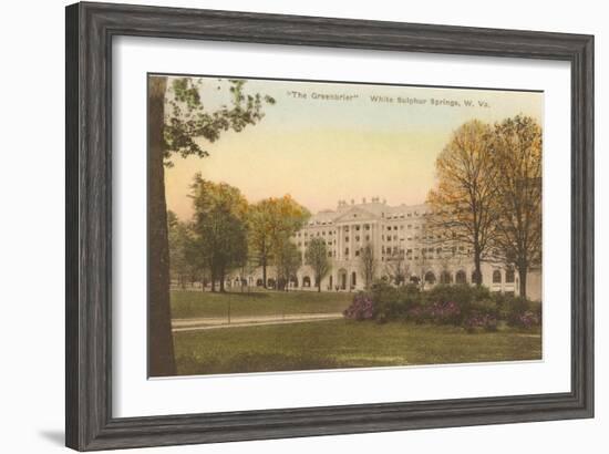 Greenbrier Hotel, White Sulphur Springs, West Virginia-null-Framed Art Print