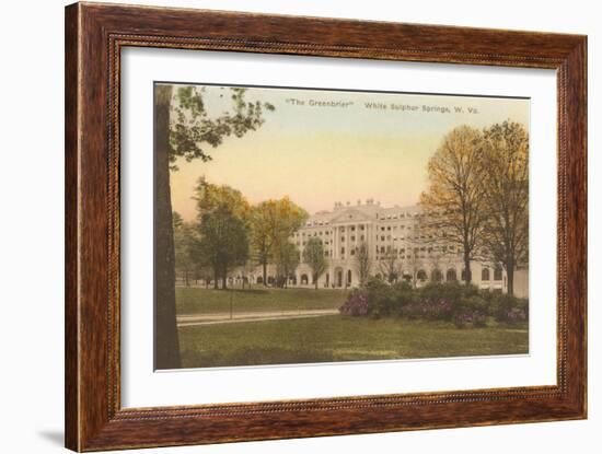 Greenbrier Hotel, White Sulphur Springs, West Virginia-null-Framed Art Print