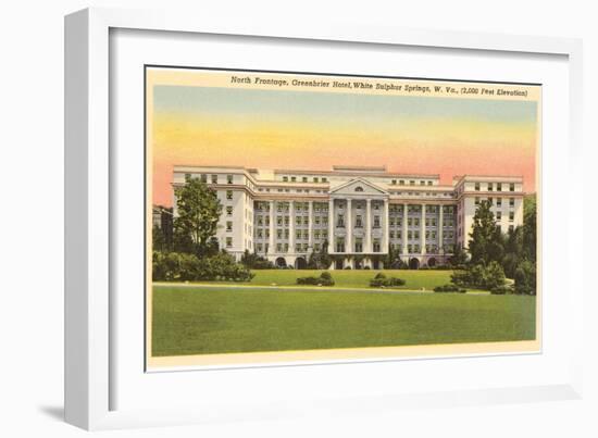 Greenbrier Hotel, White Sulphur Springs, West Virginia-null-Framed Art Print