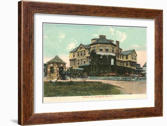 Greene's Inn, Narragansett Pier, Rhode Island-null-Framed Art Print