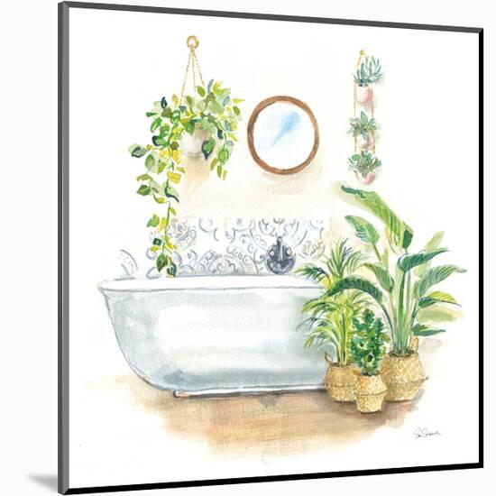 Greenery Bath II-Sue Schlabach-Mounted Art Print