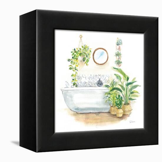 Greenery Bath II-Sue Schlabach-Framed Stretched Canvas