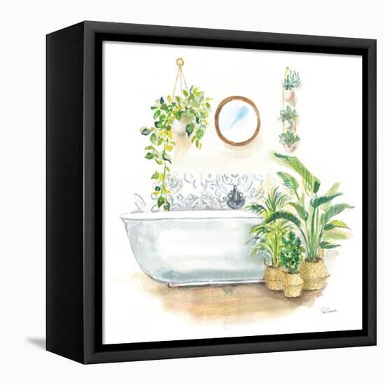 Greenery Bath II-Sue Schlabach-Framed Stretched Canvas