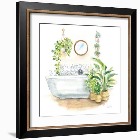 Greenery Bath II-Sue Schlabach-Framed Art Print