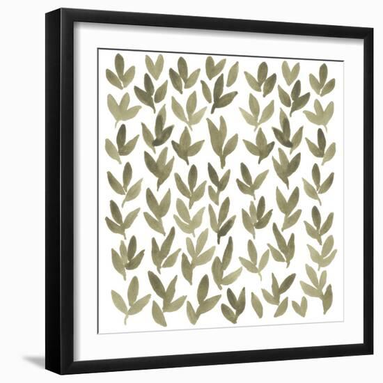 Greenery Motif IV-June Vess-Framed Art Print