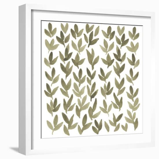 Greenery Motif IV-June Vess-Framed Art Print