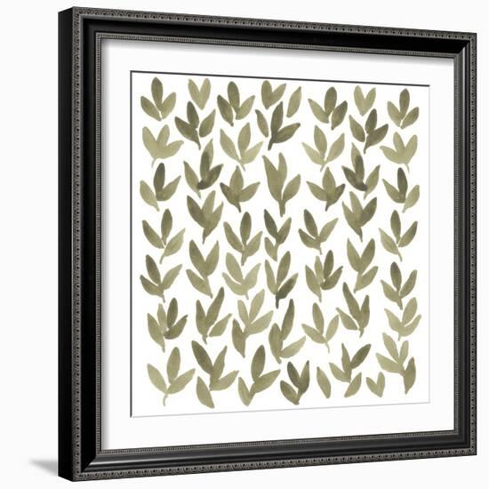 Greenery Motif IV-June Vess-Framed Art Print