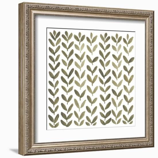 Greenery Motif VI-June Vess-Framed Art Print