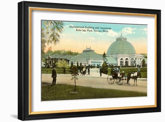 Greenhouse, Belle Isle, Detroit, Michigan-null-Framed Art Print