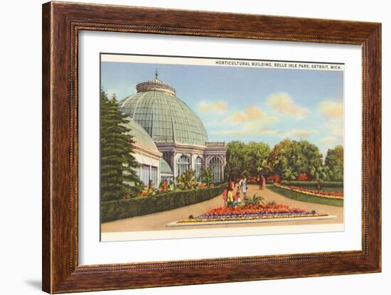 Greenhouse, Belle Isle, Detroit, Michigan-null-Framed Art Print