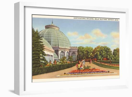 Greenhouse, Belle Isle, Detroit, Michigan-null-Framed Art Print