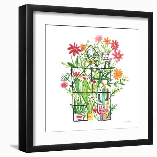 Greenhouse Blooming III-Farida Zaman-Framed Art Print