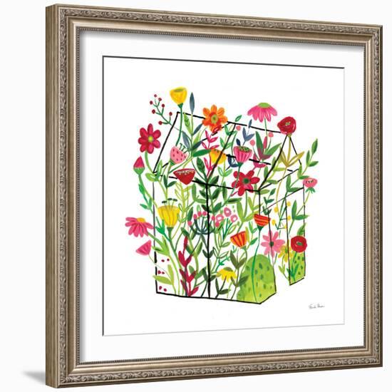 Greenhouse Blooming IV-Farida Zaman-Framed Art Print