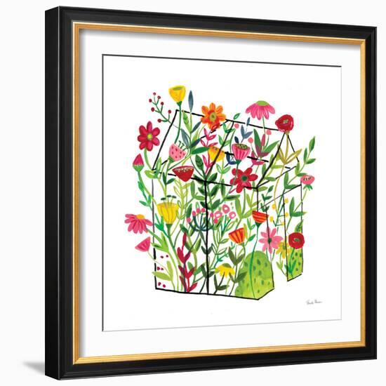 Greenhouse Blooming IV-Farida Zaman-Framed Art Print