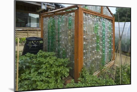 Greenhouse Made from Recycled Plastic Bottles-null-Mounted Photographic Print