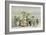 Greenhouse Orchids on Wood-Danhui Nai-Framed Art Print