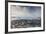 Greenland, Disko Bay, Ilulissat, Elevated Town View with Floating Ice-Walter Bibikow-Framed Photographic Print