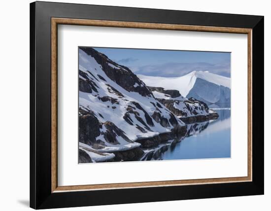 Greenland, Disko Bay, Ilulissat, Elevated View of Floating Ice-Walter Bibikow-Framed Photographic Print