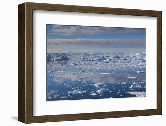 Greenland, Disko Bay, Ilulissat, Elevated View of Floating Ice-Walter Bibikow-Framed Photographic Print