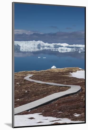 Greenland, Disko Bay, Ilulissat, Sermermiut Ruins Hike, Hiking Walkway-Walter Bibikow-Mounted Photographic Print