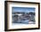 Greenland, Disko Bay, Ilulissat, Town Harbor, Elevated View-Walter Bibikow-Framed Photographic Print