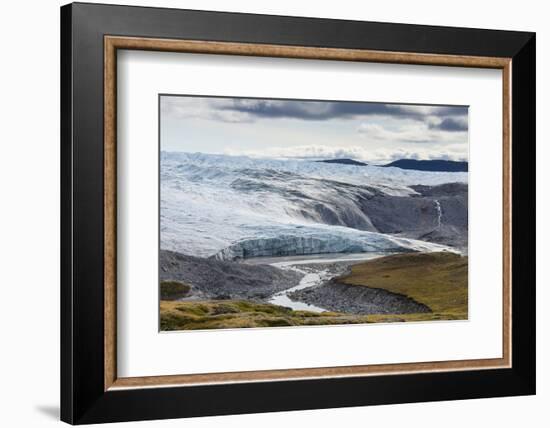 Greenland. Kangerlussuaq. Retreating Russell glacier at the edge of the ice cap.-Inger Hogstrom-Framed Photographic Print