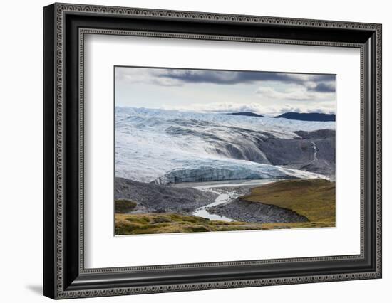 Greenland. Kangerlussuaq. Retreating Russell glacier at the edge of the ice cap.-Inger Hogstrom-Framed Photographic Print