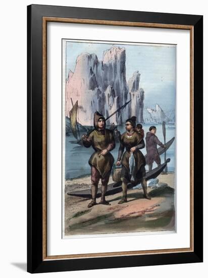 Greenland Men and Women Returning from Fishing-Stefano Bianchetti-Framed Giclee Print