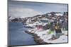 Greenland, Nuuk, City Skyline with Sermitsiaq Mountain-Walter Bibikow-Mounted Photographic Print