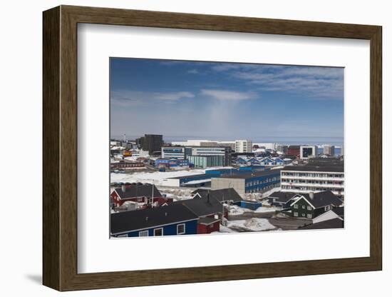 Greenland, Nuuk, Elevated Skyline View-Walter Bibikow-Framed Photographic Print