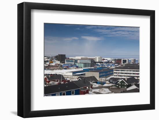 Greenland, Nuuk, Elevated Skyline View-Walter Bibikow-Framed Photographic Print