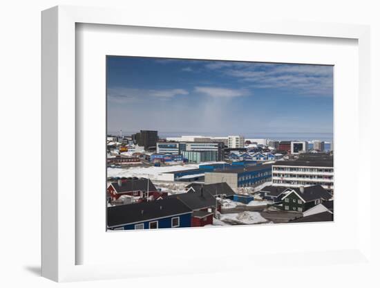 Greenland, Nuuk, Elevated Skyline View-Walter Bibikow-Framed Photographic Print