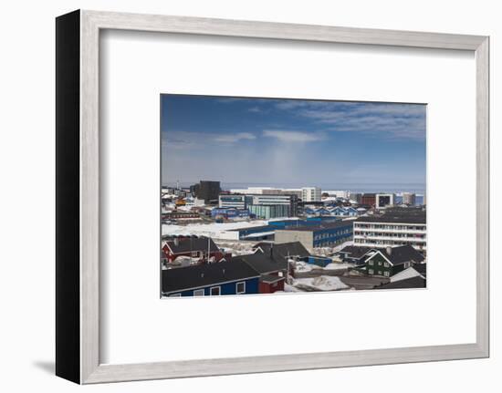 Greenland, Nuuk, Elevated Skyline View-Walter Bibikow-Framed Photographic Print