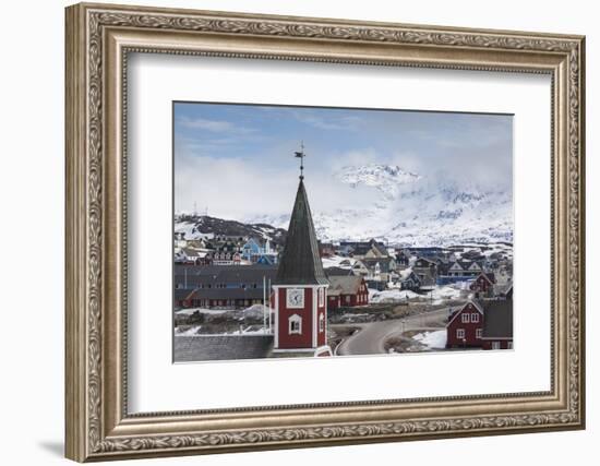 Greenland, Nuuk, Frelsers Kirche Church-Walter Bibikow-Framed Photographic Print