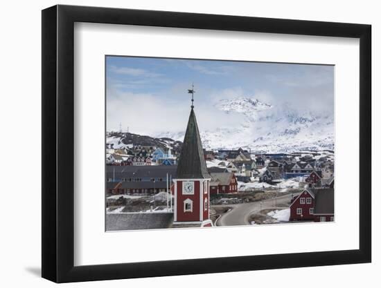 Greenland, Nuuk, Frelsers Kirche Church-Walter Bibikow-Framed Photographic Print