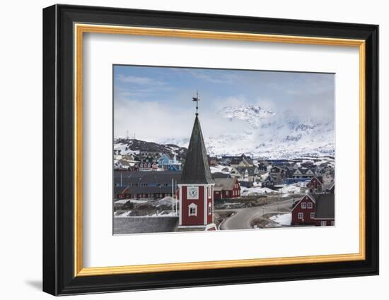 Greenland, Nuuk, Frelsers Kirche Church-Walter Bibikow-Framed Photographic Print