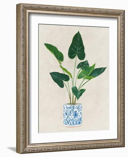 Greens in Vase I-Aria K-Framed Art Print