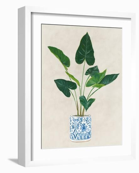 Greens in Vase I-Aria K-Framed Art Print