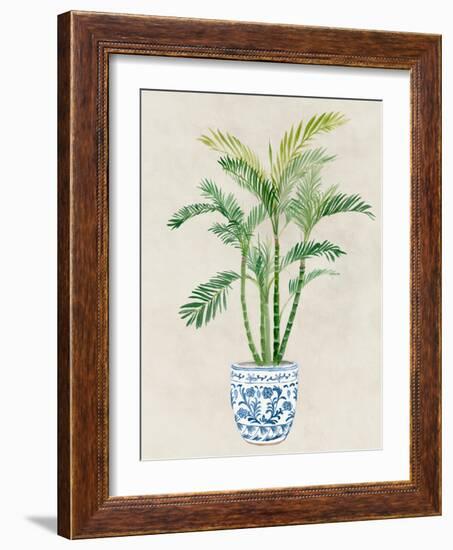 Greens in Vase II-Aria K-Framed Art Print