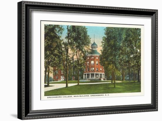 Greensboro College, Main Building, North Carolina-null-Framed Art Print