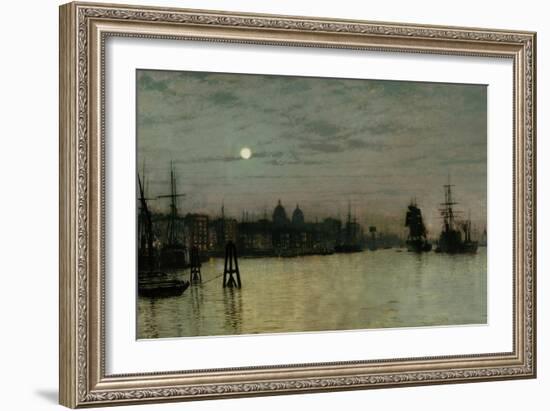 Greenwich, Half Tide, 1884-John Atkinson Grimshaw-Framed Giclee Print